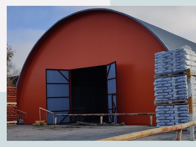 Полукруглые ангары по цене от 607 руб. в Алексеевка