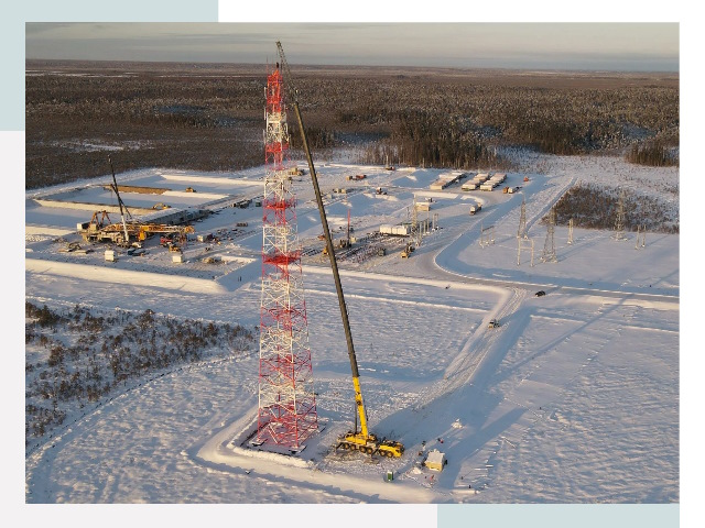 Мачты связи в Алексеевке