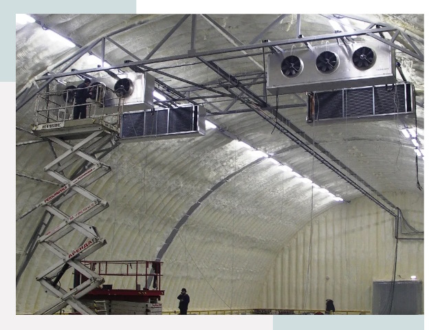 Оснащение ангаров в Алексеевке
