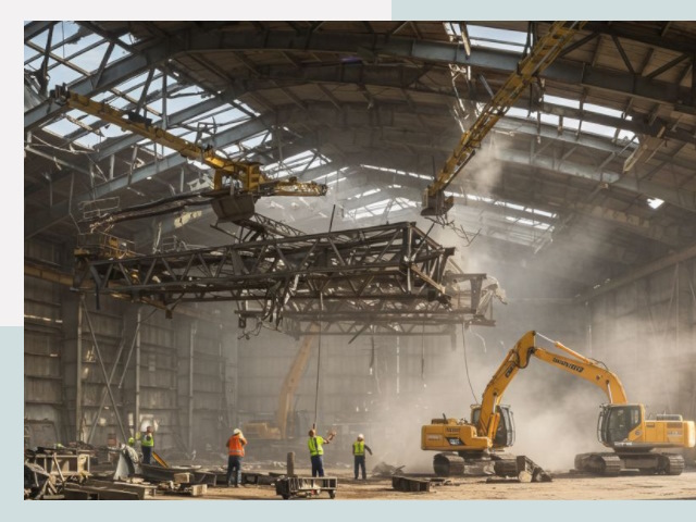 Демонтаж ангаров в Алексеевке от 607 руб. за м²